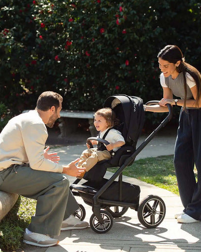 Nuna Mixx Next Baby Stroller-With Cup Holder-Height Adjustable Parent Handle Bar-Big Rear Wheels-Includes Rain Cover & Post Adaptors-2 Years Warranty-Pram for 0 to 4Y (Upto 22 Kg)-Cedar