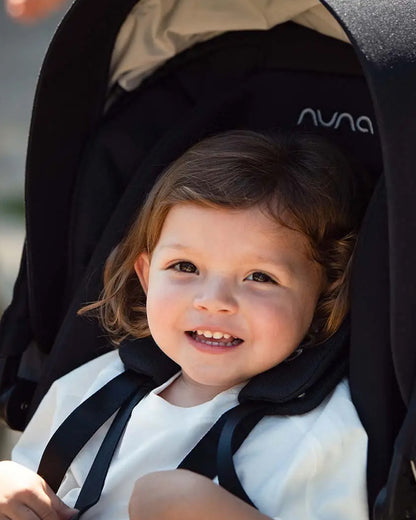 Nuna MIXX Next Baby Stroller-With Cup Holder-Height Adjustable Parent Handle Bar-All Terrain Big Rear Wheels-Includes Rain Cover & Post Adaptors-2 Years Warranty-Pram for 0 to 4Y (Upto 22 Kg)-Chestnut