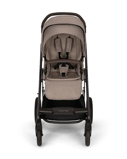 Nuna Mixx Next Baby Stroller-With Cup Holder-Height Adjustable Parent Handle Bar-Big Rear Wheels-Includes Rain Cover & Post Adaptors-2 Years Warranty-Pram for 0 to 4Y (Upto 22 Kg)-Cedar