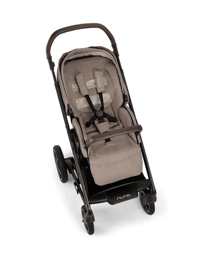 Nuna Mixx Next Baby Stroller-With Cup Holder-Height Adjustable Parent Handle Bar-Big Rear Wheels-Includes Rain Cover & Post Adaptors-2 Years Warranty-Pram for 0 to 4Y (Upto 22 Kg)-Cedar