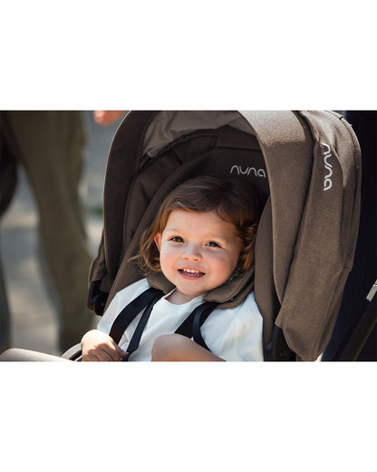 Nuna Mixx Next Baby Stroller-With Cup Holder-Height Adjustable Parent Handle Bar-Big Rear Wheels-Includes Rain Cover & Post Adaptors-2 Years Warranty-Pram for 0 to 4Y (Upto 22 Kg)-Cedar