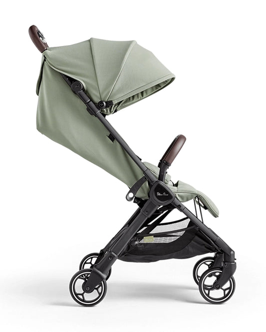 Silver Cross Clic Stroller-With Snack Tray & Stroller Bag-Cabin Friendly-One Hand Fold-For 0 to 4Y (Upto 22 kg)-Sage