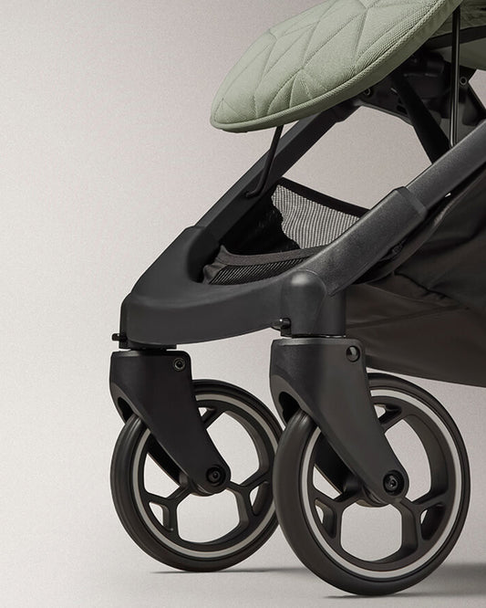 Silver Cross Clic Stroller-With Snack Tray & Stroller Bag-Cabin Friendly-One Hand Fold-For 0 to 4Y (Upto 22 kg)-Sage