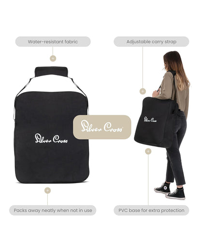 Silver Cross Clic 2 Cabin Friendly Stroller-With Stroller Bag-One Hand Fold-Includes Rain Cover-For 0 to 4Y (Upto 22 kg)-Latte