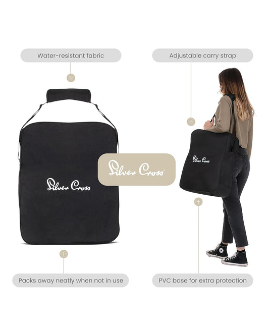 Silver Cross Clic 2 Cabin Friendly Stroller-With Stroller Bag-One Hand Fold-Includes Rain Cover-For 0 to 4Y (Upto 22 kg)-Latte
