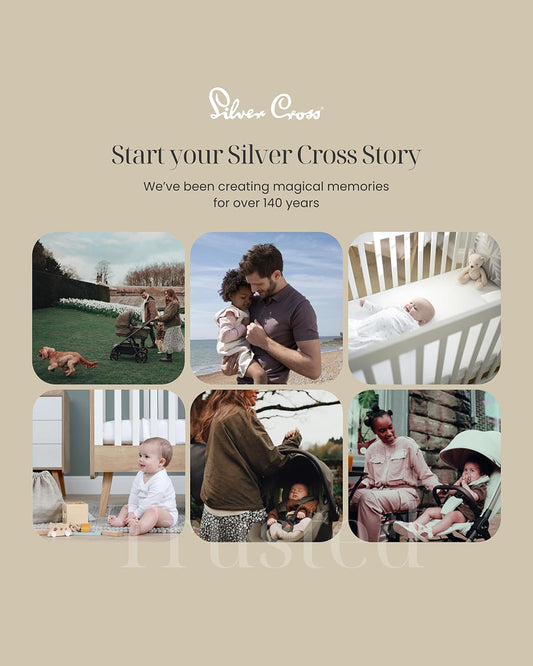 Silver Cross Clic 2 Cabin Friendly Stroller-With Stroller Bag-One Hand Fold-Includes Rain Cover-For 0 to 4Y (Upto 22 kg)-Conifer