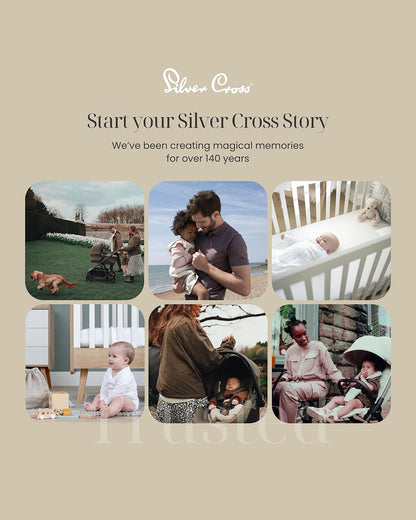 Silver Cross Clic 2 Cabin Friendly Stroller-With Stroller Bag-One Hand Fold-Includes Rain Cover-For 0 to 4Y (Upto 22 kg)-Latte