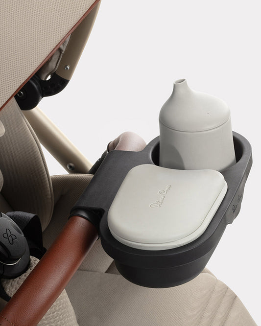 Silver Cross Clic 2 Cabin Friendly Stroller-With Snack Tray & Stroller Bag-One Hand Fold-Includes Rain Cover-For 0 to 4Y (Upto 22 kg)-Latte