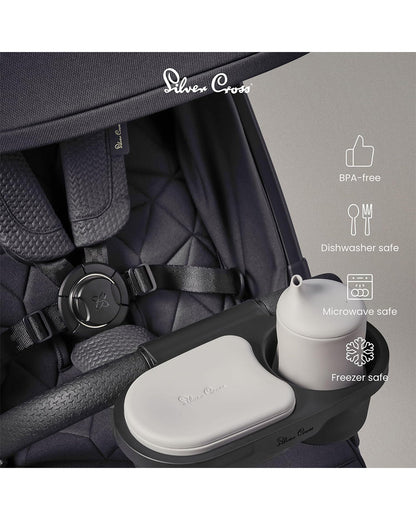 Silver Cross Clic 2 Cabin Friendly Stroller-With Snack Tray-One Hand Fold-Includes Rain Cover-For 0 to 4Y (Upto 22 kg)-Conifer