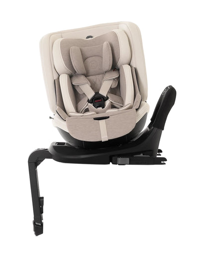 Silver Cross Motion 2 All Size 360 Baby Car Seat-Convertible Car Seat-Hydro Protect Removable & Leafproof Liner-EasyFit Sprung Safety Harness-3 Position Recline-0 M+ (Upto 12Y)-Almond