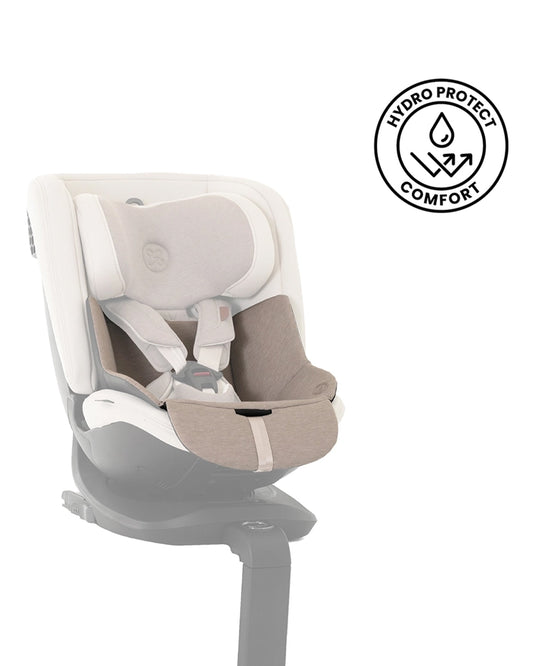 Silver Cross Motion 2 All Size 360 Baby Car Seat-Convertible Car Seat-Hydro Protect Removable & Leafproof Liner-EasyFit Sprung Safety Harness-3 Position Recline-0 M+ (Upto 12Y)-Almond