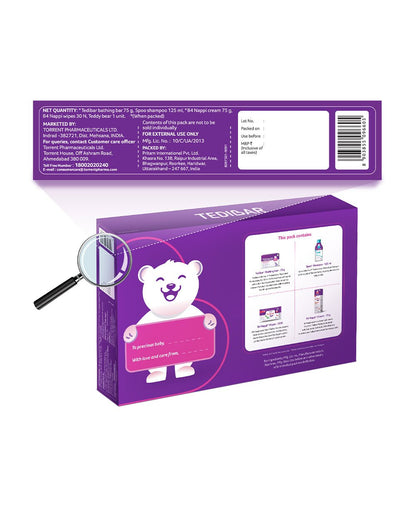 Tedibar Baby Shower Bathing Gift Set-Pack of 5-Baby Care Collection-For Newborn