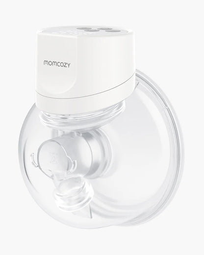 Momcozy S12 Pro Single Wearable Breast Pump-Portable-With Long Battery Life-Double Sealed Flange Design-24mm-3 modes and 9 Levels-Hands Free-Quiet Motor-White