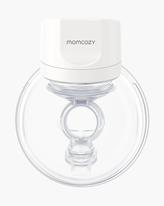 Momcozy S12 Pro Single Wearable Breast Pump-Portable-With Long Battery Life-Double Sealed Flange Design-24mm-3 modes and 9 Levels-Hands Free-Quiet Motor-White