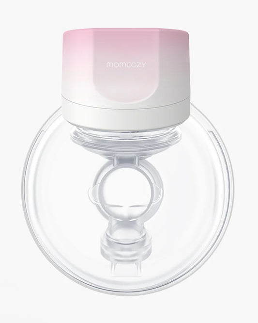 Momcozy S12 Pro Single Wearable Breast Pump-Portable-With Long Battery Life-Double Sealed Flange Design-24mm-3 modes and 9 Levels-Hands Free-Quiet Motor-Pink Gradient