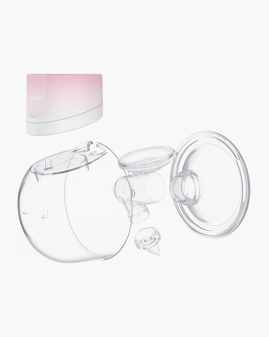 Momcozy S12 Pro Single Wearable Breast Pump-Portable-With Long Battery Life-Double Sealed Flange Design-24mm-3 modes and 9 Levels-Hands Free-Quiet Motor-Pink Gradient