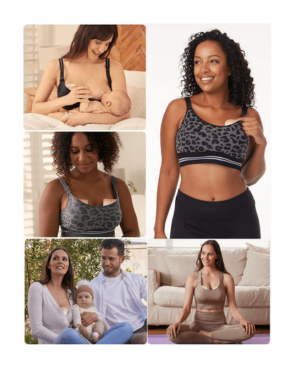 Momcozy S12 Pro Wearable 3 Modes & 9 Levels Electric Breast Pump-For Easy Pumping-Portable with soft double sealed flange-24mm-Smart Display-Pack of 2-Oing