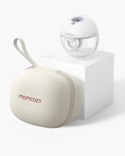 Momcozy All in One M5 Wearable Single Electric Breast Pump-Silicone-Flange Size-24mm-For painless pump-Portable-3 Modes & 9 Levels-1 Year Warranty-Lilac