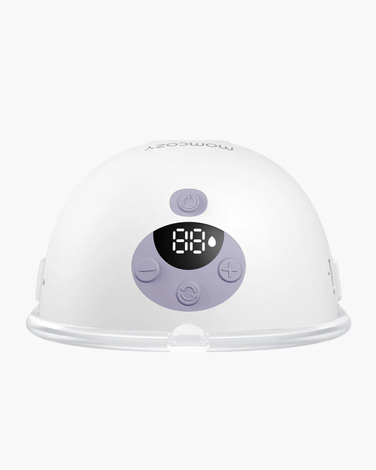 Momcozy All in One M5 Wearable Single Electric Breast Pump-Silicone-Flange Size-24mm-For painless pump-Portable-3 Modes & 9 Levels-1 Year Warranty-Lilac