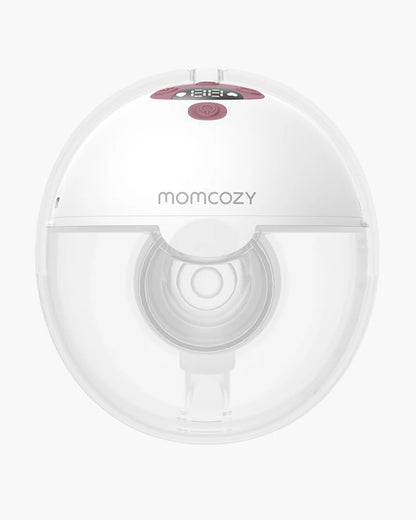 Momcozy All in One M5 Wearable Double Electric Breast Pump-Silicone-Flange Size-24mm-For painless pump-Portable-3 Modes & 9 Levels-1 Year Warranty-Cozy Red-Pack of 2