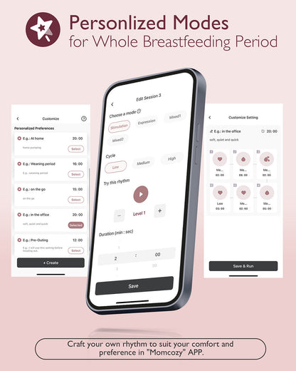 Momcozy M9 Single Wearable Electric Breast Pump-3rd-Gen Motor for Superior Performance-Multiple Modes-15 Levels-Flange Size-24mm