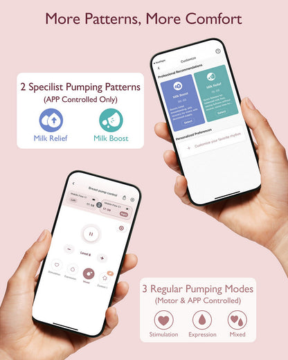 Momcozy M9 Single Wearable Electric Breast Pump-3rd-Gen Motor for Superior Performance-Multiple Modes-15 Levels-Flange Size-24mm