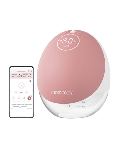 Momcozy M9 Single Wearable Electric Breast Pump-3rd-Gen Motor for Superior Performance-Multiple Modes-15 Levels-Flange Size-24mm