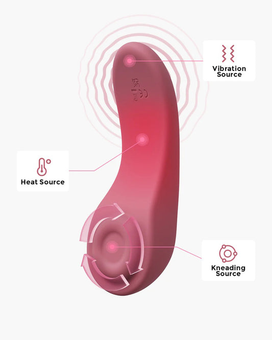 Momcozy 3-in-1 Lactation Massager-For Engorged Breasts & Clogged Ducts-Improves Milk Flow-Adjustable Heat & Vibration Mode