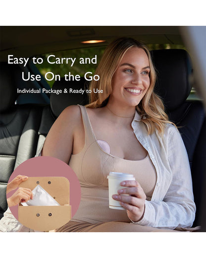 Momcozy Instant Heat Breast Warmers-Ready to use-No Heating Required-Individually Packaged-Hot Therapy for Clogged Milk Ducts-Improve Milk Flow-Pack of 4