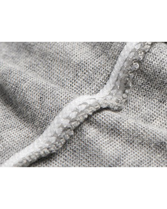 Momcozy G shaped Pregnancy Pillow-Full Body-Melange Grey-Cotton-Removable & Washable Cover-For Maternity