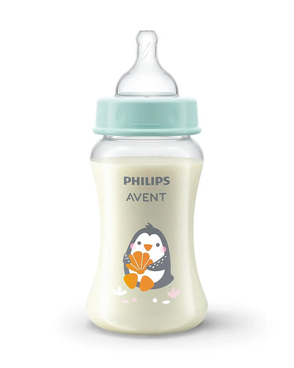 Philips Avent Grow bottle 250ml-Feeding Bottle with Flow 2 Nipple-BPA Free-Green-1M+