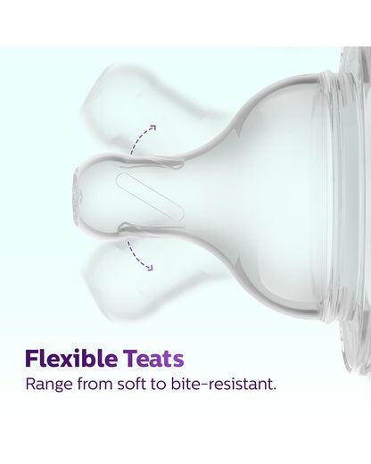 Philips Avent Grow Teat-Anti Colic-BPA Free-Flow (6M+)-Pack of 2-Feeding Bottle Teat Nipple