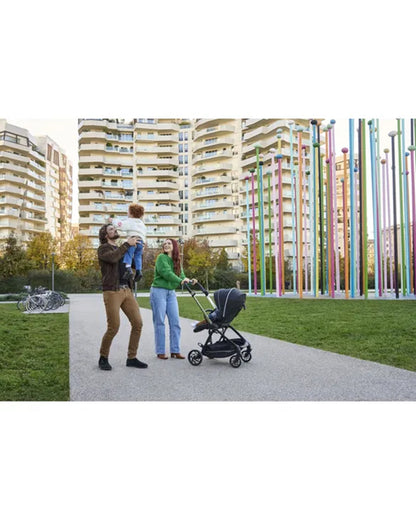 Chicco One4Ever Lounge Baby Stroller-Height Adjustable Backrest-Flat Reclining & Reversible Seat-One Hand Fold-6 Months Warranty-For 0 to 4Y (Upto 22 Kg)-Black Beauty