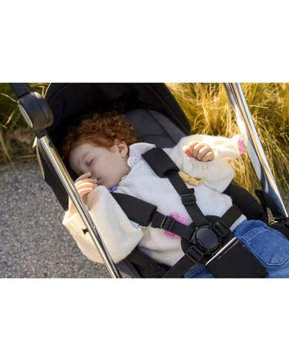 Chicco One4Ever Lounge Baby Stroller-Height Adjustable Backrest-Flat Reclining & Reversible Seat-One Hand Fold-6 Months Warranty-For 0 to 4Y (Upto 22 Kg)-Black Beauty