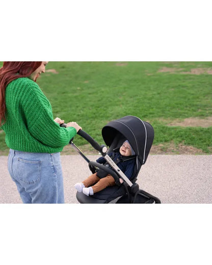 Chicco One4Ever Lounge Baby Stroller-Height Adjustable Backrest-Flat Reclining & Reversible Seat-One Hand Fold-6 Months Warranty-For 0 to 4Y (Upto 22 Kg)-Black Beauty