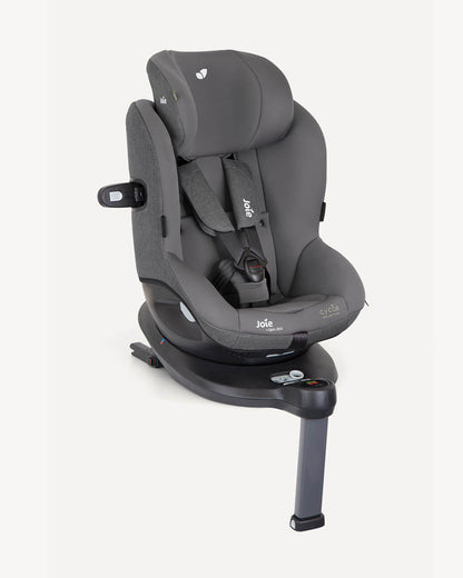 Joie i-Spin 360 Baby Car Seat-Convertible-(Front & Rear Facing)-6 Positions Recline-360 Degrees Rotation-2 Years Warranty-For 0 to 4Y (Upto 19 Kg)-Shell Grey