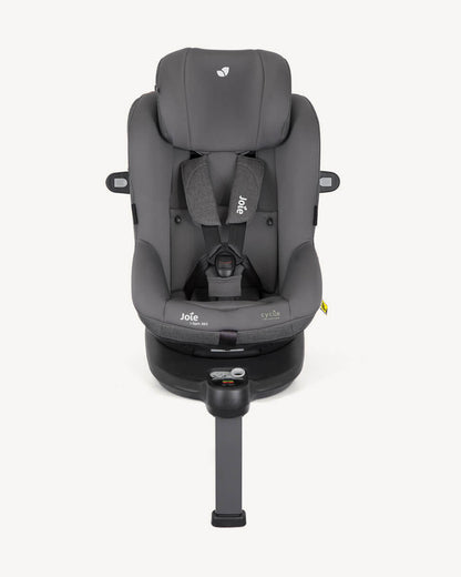 Joie i-Spin 360 Baby Car Seat-Convertible-(Front & Rear Facing)-6 Positions Recline-360 Degrees Rotation-2 Years Warranty-For 0 to 4Y (Upto 19 Kg)-Shell Grey