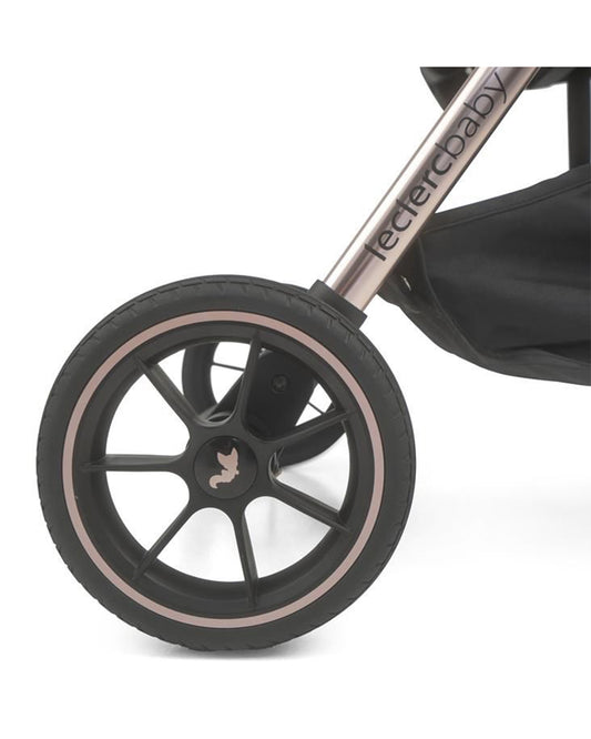 Leclerc Influencer XL Lightweight Baby Stroller-Air Cabin Friendly-With Large Frame and Wheels-2 Years Warranty-for 6M to 5Y (Upto 22Kg)-Sand Chocolate