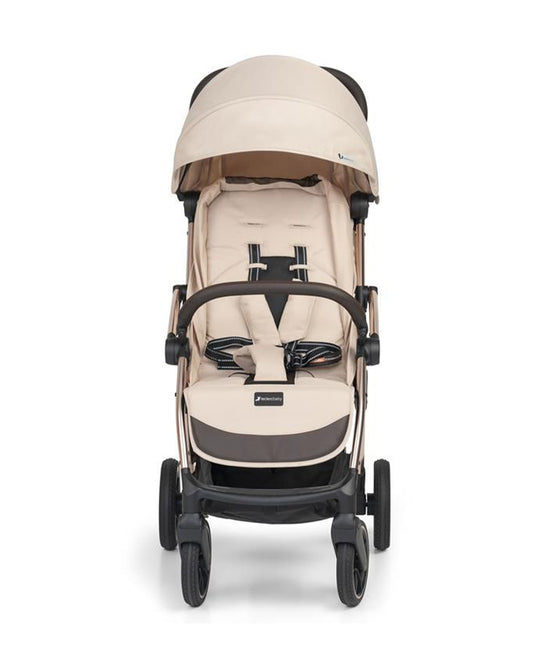 Leclerc Influencer XL Lightweight Baby Stroller-Air Cabin Friendly-With Large Frame and Wheels-2 Years Warranty-for 6M to 5Y (Upto 22Kg)-Sand Chocolate