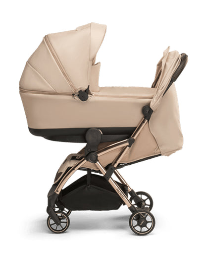 Leclerc Influencer Lightweight Baby Stroller-Air Cabin Friendly-One Touch Fold-With Free Gift Hamper-2 Years Warranty-For 6M to 5Y (Upto 22Kg)-Sand Chocolate