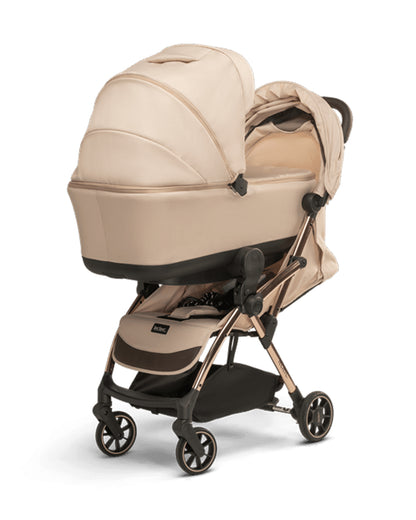 Leclerc Influencer Lightweight Baby Stroller-Air Cabin Friendly-One Touch Fold-With Free Gift Hamper-2 Years Warranty-For 6M to 5Y (Upto 22Kg)-Sand Chocolate