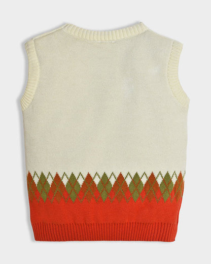 Mi Arcus Multicolor Sweater-Adventure Horse-Cotton-For Infants
