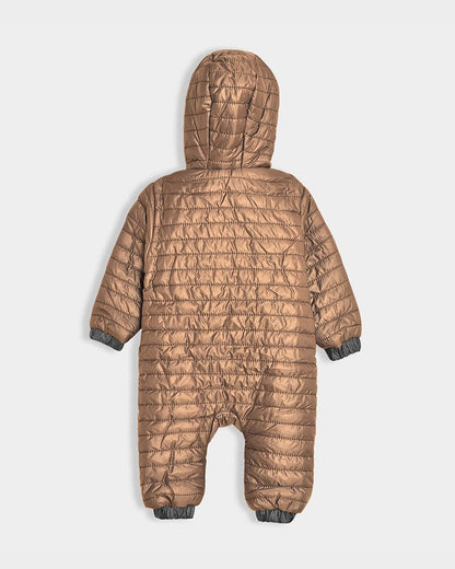Mi Arcus Brown Sleepsuit-Bloom Tan-Polyester-For Infants
