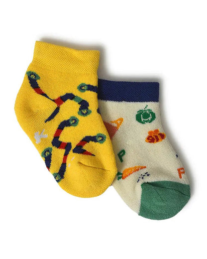 Mi Arcus Multicolor Socks-Grow Kind-Cotton-Pack Of 2-For Infants