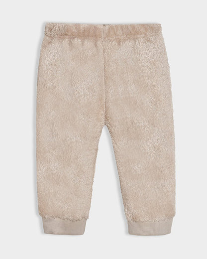 Mi Arcus Beige Sweater Set-Neutral Love-Polyester-For Infants