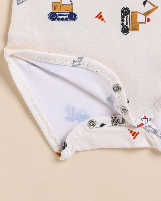 Cot & Candy Baby Cream Bodysuit-Construction-Organic Cotton-For Infants