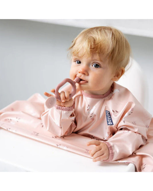 Bibado Dippit Multi Stage Baby Weaning Spoon and Dipper-For Self Feeding Infants-Blush-Pack of 2