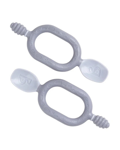 Bibado Dippit Multi Stage Baby Weaning Spoon and Dipper-For Self Feeding Infants-Mint-Pack of 2