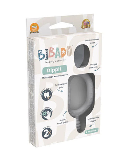 Bibado Dippit Multi Stage Baby Weaning Spoon and Dipper-For Self Feeding Infants-Mint-Pack of 2