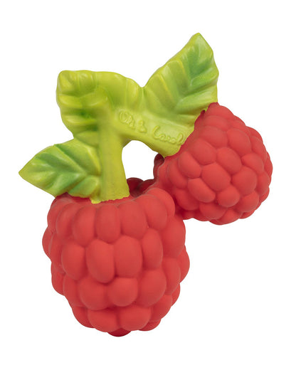 Oli & Carol Valery The Raspberry-Natural Rubber Teether-Soft & Flexible-0M+